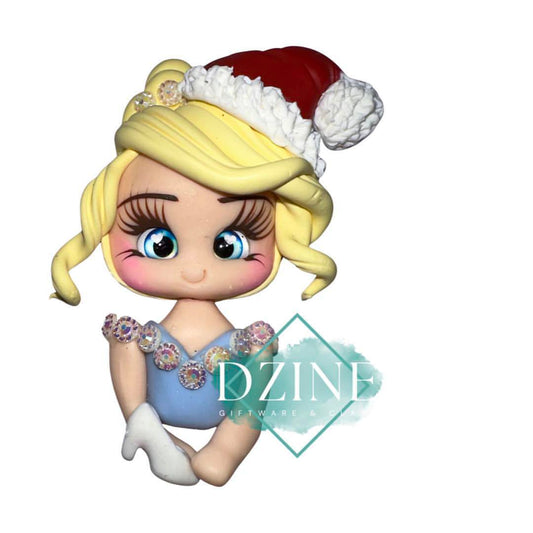 Christmas pumpkin princess portrait
