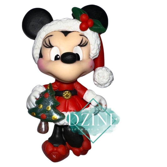 Christmas Miss Mouse with christmas tree