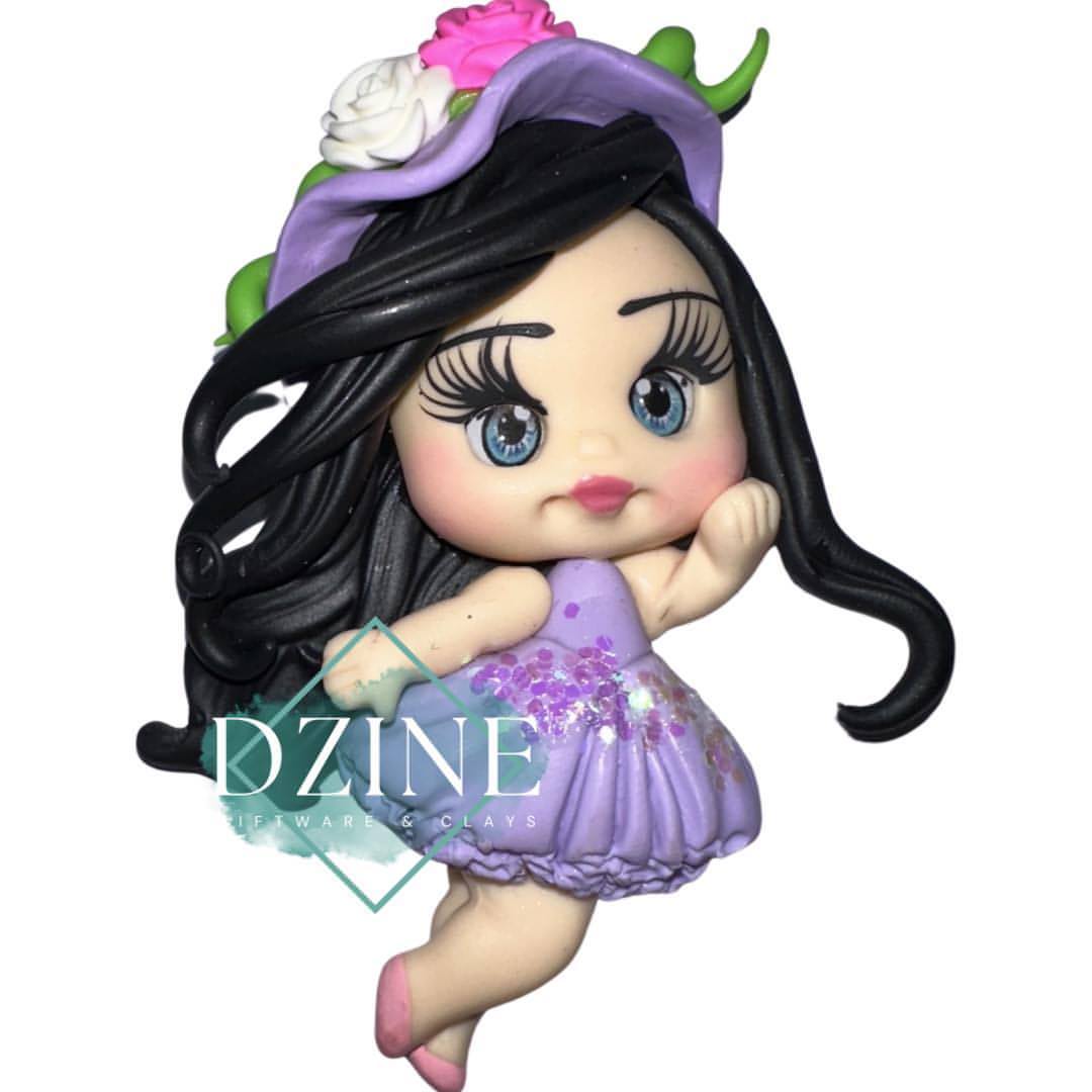 Spring girl purple