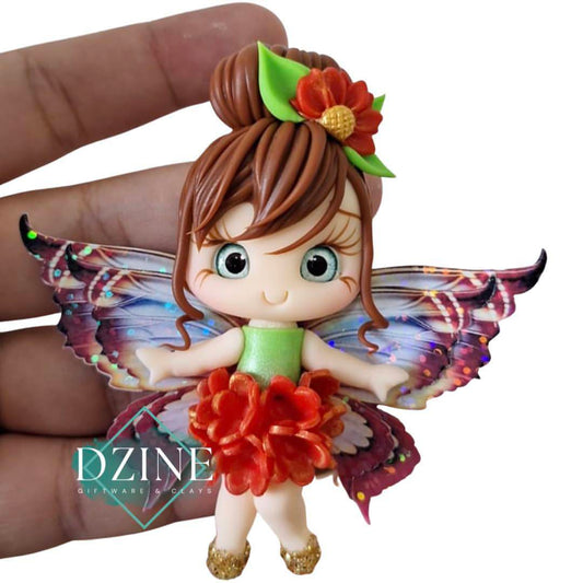 Red flower skirt fairy
