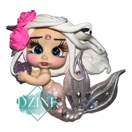 Peach tail mermaid by Leina