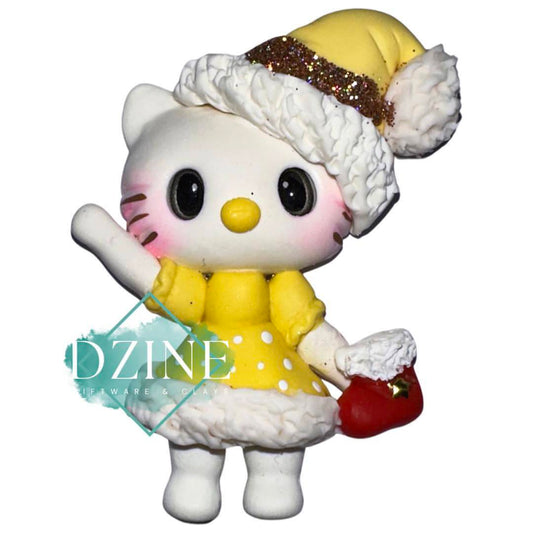 Christmas yellow kitty