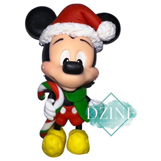 Christmas mouse with scarf & candy cane