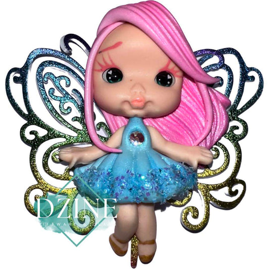 Fairy with rainbow wings