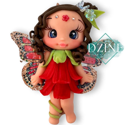 Red flower fairy