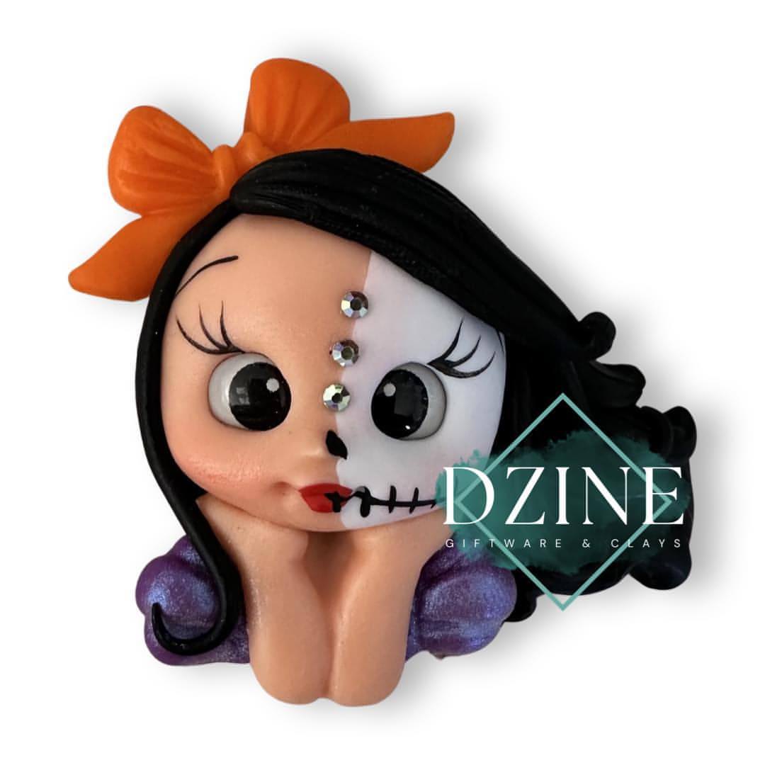 Cute Halloween girl/sugar skull