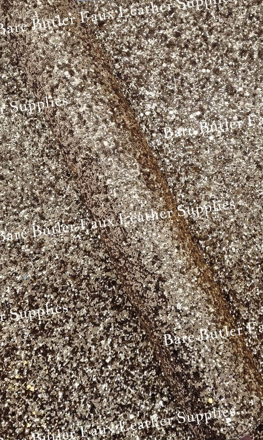 Chunky Glitter Roll - Yellow - Chunky, Faux, Faux Leather, Glitter, Leather, leatherette - Bare Butler Faux Leather Supplies 