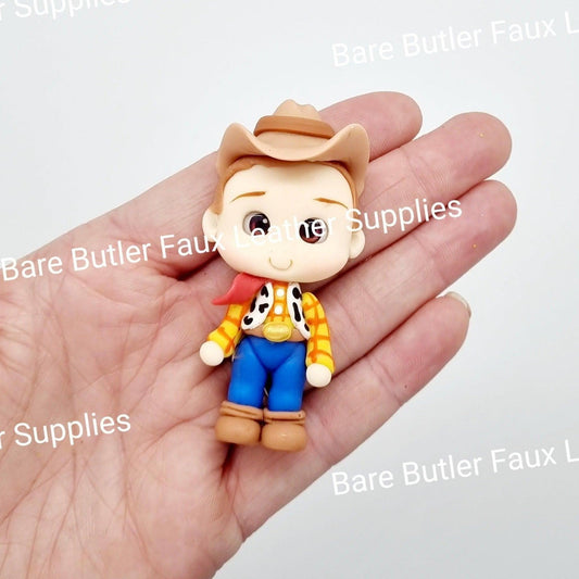 Cowboy - Clay, Clays, toy story, woody - Bare Butler Faux Leather Supplies 