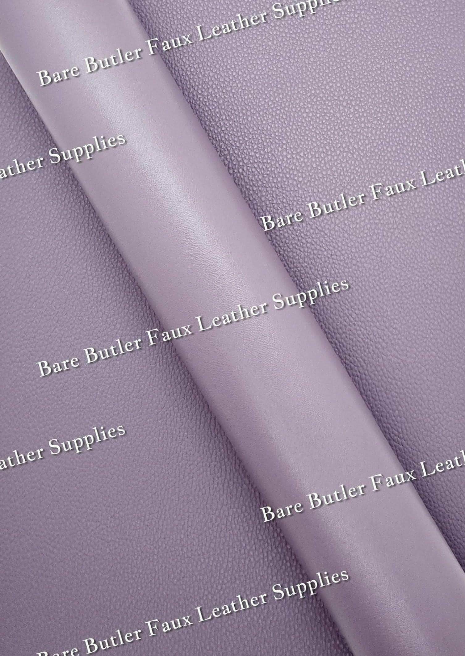 Double Sided Solid Colour Litchi - Lavender - Faux, Faux Leather, Leather, leatherette - Bare Butler Faux Leather Supplies 