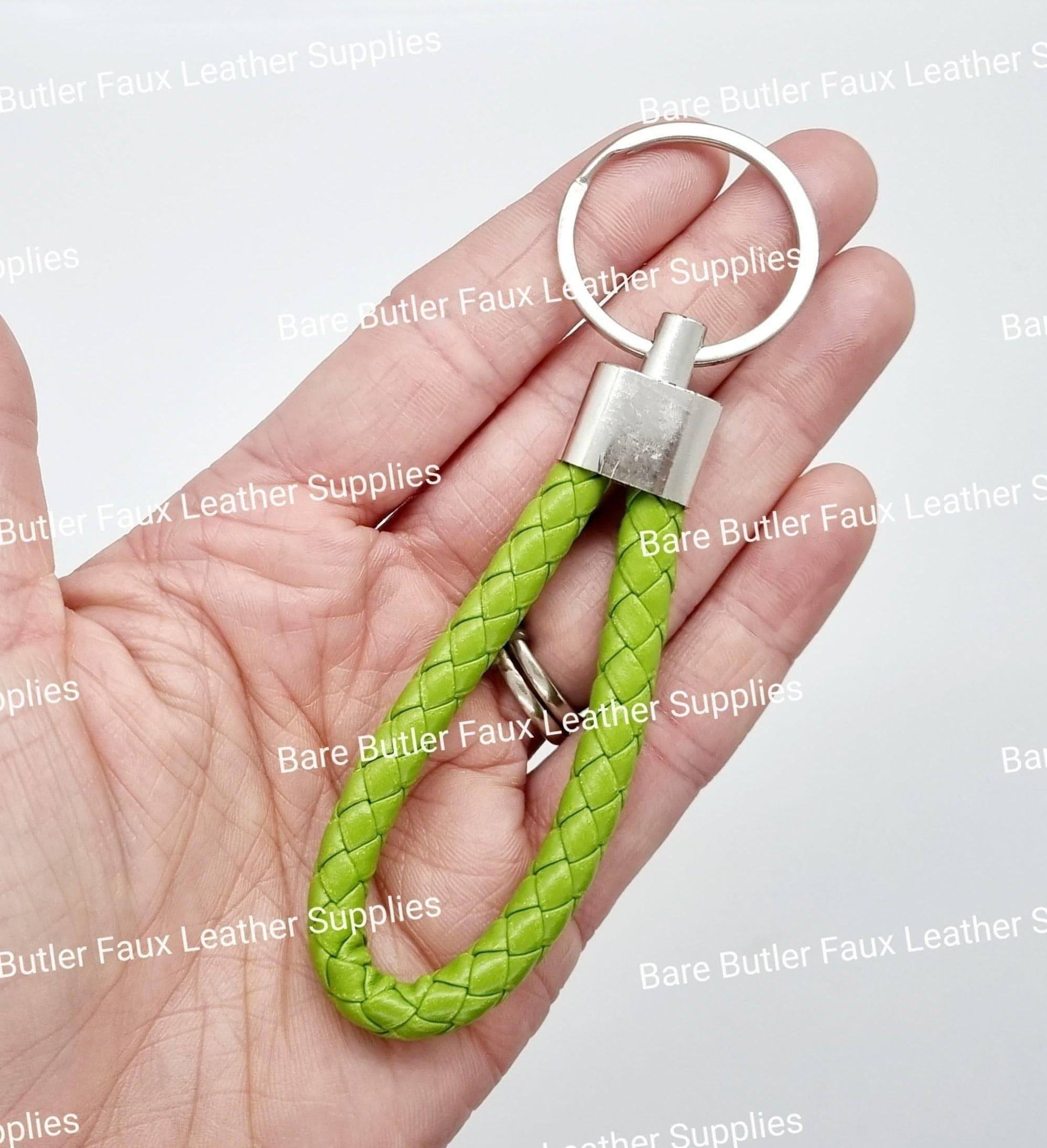 Faux Leather Wrist Strap - Lime -  - Bare Butler Faux Leather Supplies 