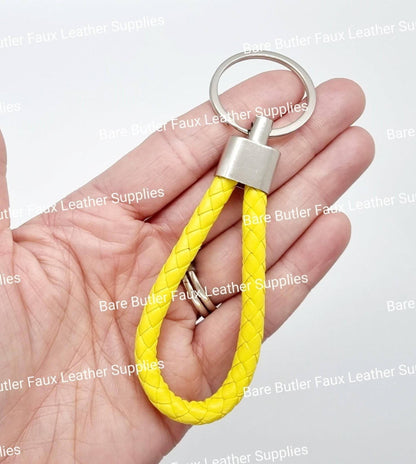 Faux Leather Wrist Strap - Yellow -  - Bare Butler Faux Leather Supplies 