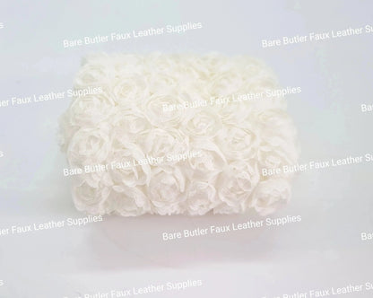 Floral lace Mesh Cream -  - Bare Butler Faux Leather Supplies 