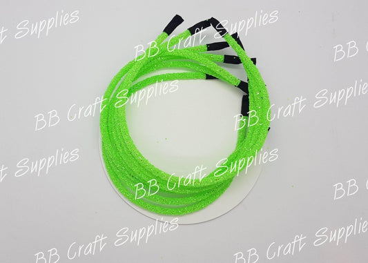 Glow in the Dark Headband - Green - Accessories, GITD, Glow in the dark, Headband - Bare Butler Faux Leather Supplies 