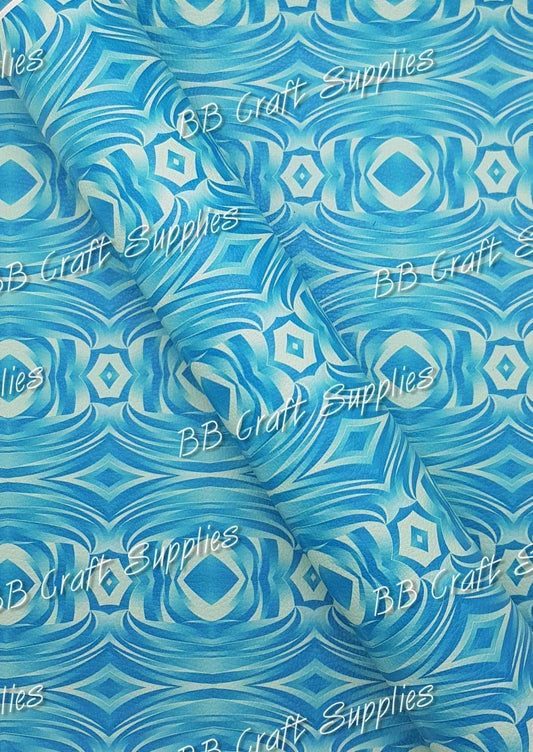 Hali Litchi - blue, Faux, Faux Leather, Hali, Leather, leatherette, Litchi, ocean, sea, Water - Bare Butler Faux Leather Supplies 