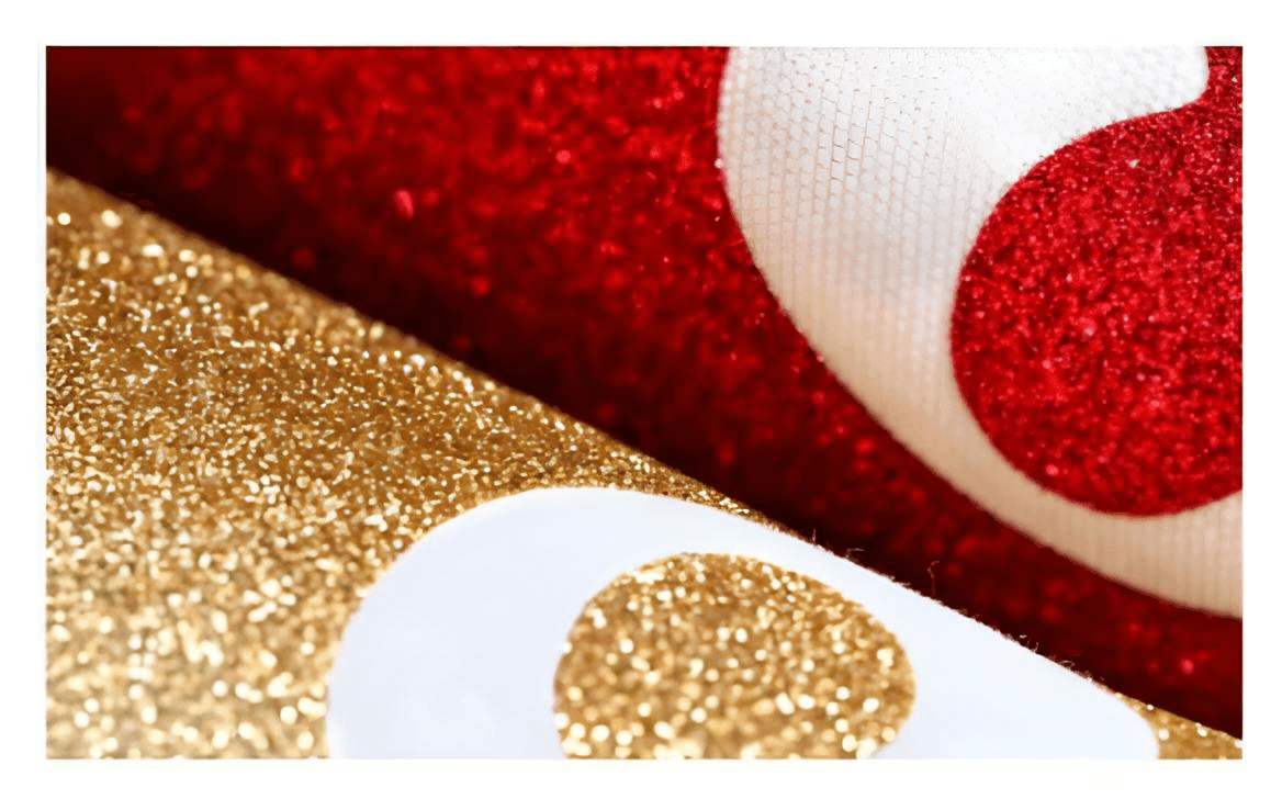 Heat Transfer Vinyl  -  Sandy Glitter Red - glitter, HTV, iron on vinyl, Red, Sand glitter - Bare Butler Faux Leather Supplies 