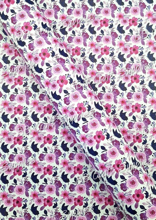 Heaven Scent Litchi - Faux, Faux Leather, Flora, floral, Florals, flower, Flowers, Heaven scent, Leather, litchi, spring - Bare Butler Faux Leather Supplies 