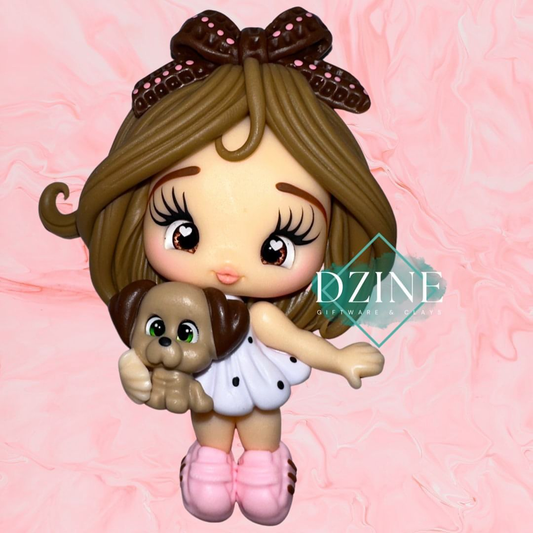 Girl & Puppy