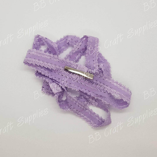 Lace Interchangeable Headband - Accessories, black, blue, bow, Hair, Headband, interchangable, Lace, orange, pink, purple, Strap, white, yellow - Bare Butler Faux Leather Supplies 