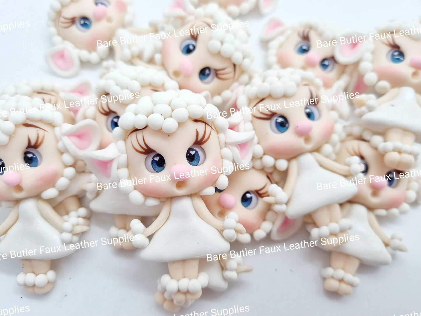 Mary's Lamb - Clay, Clays, lamb - Bare Butler Faux Leather Supplies 