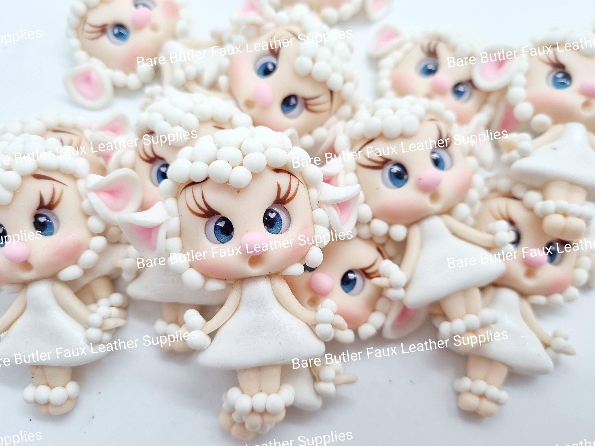 Mary's Lamb - Clay, Clays, lamb - Bare Butler Faux Leather Supplies 