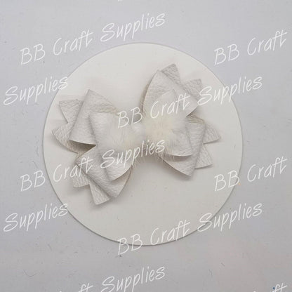 Mink Bowknot Strips - ear, Easter, headband, Rabbit - Bare Butler Faux Leather Supplies 