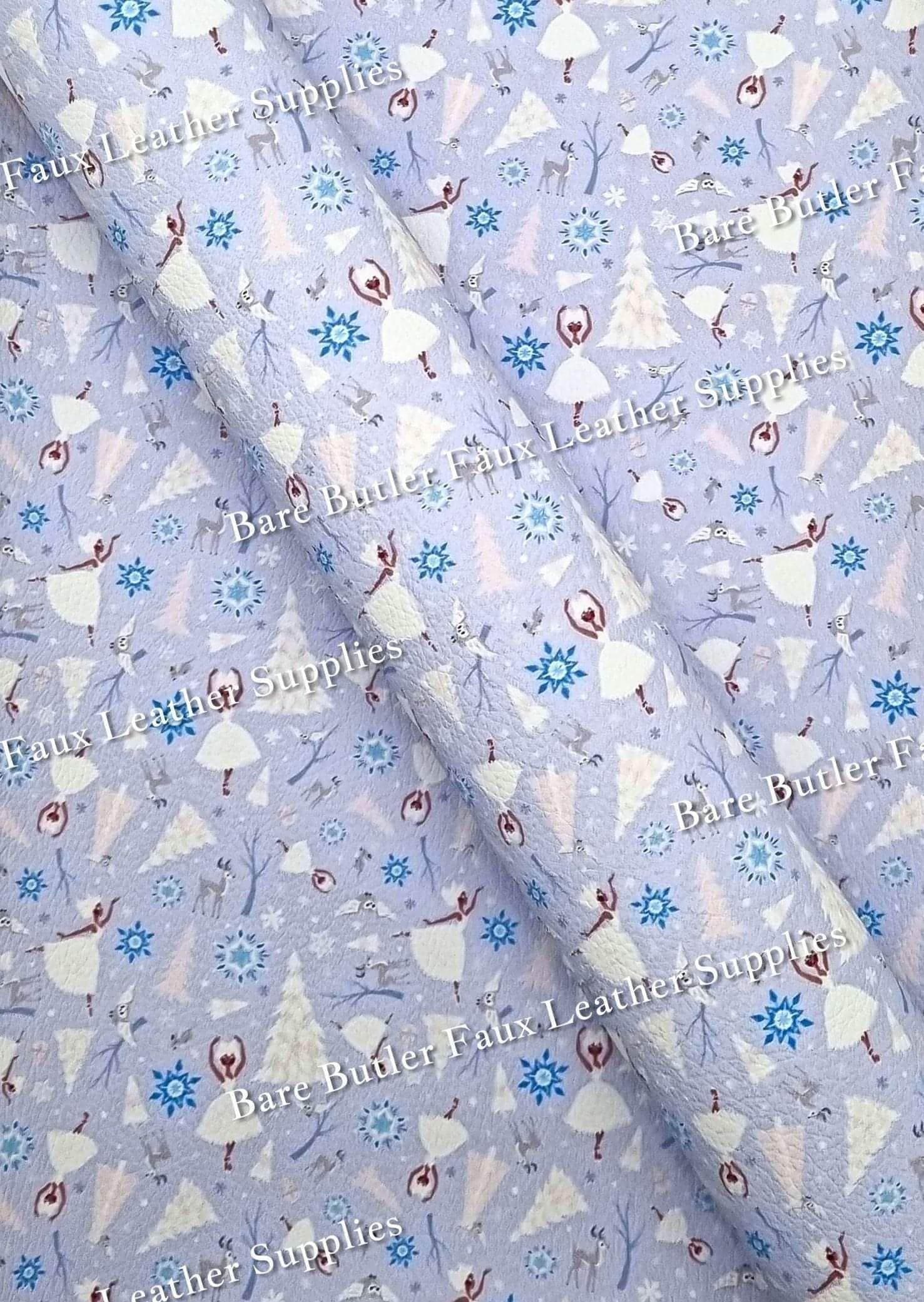 Nine Ladies Dancing Litchi - 12 days, christmas, Dancing, Faux, Faux Leather, Gnome, Gnomes, ho ho ho, Leather, leatherette, Litchi, Red, ribbon, santa, snowflake, Snowflakes - Bare Butler Faux Leather Supplies 