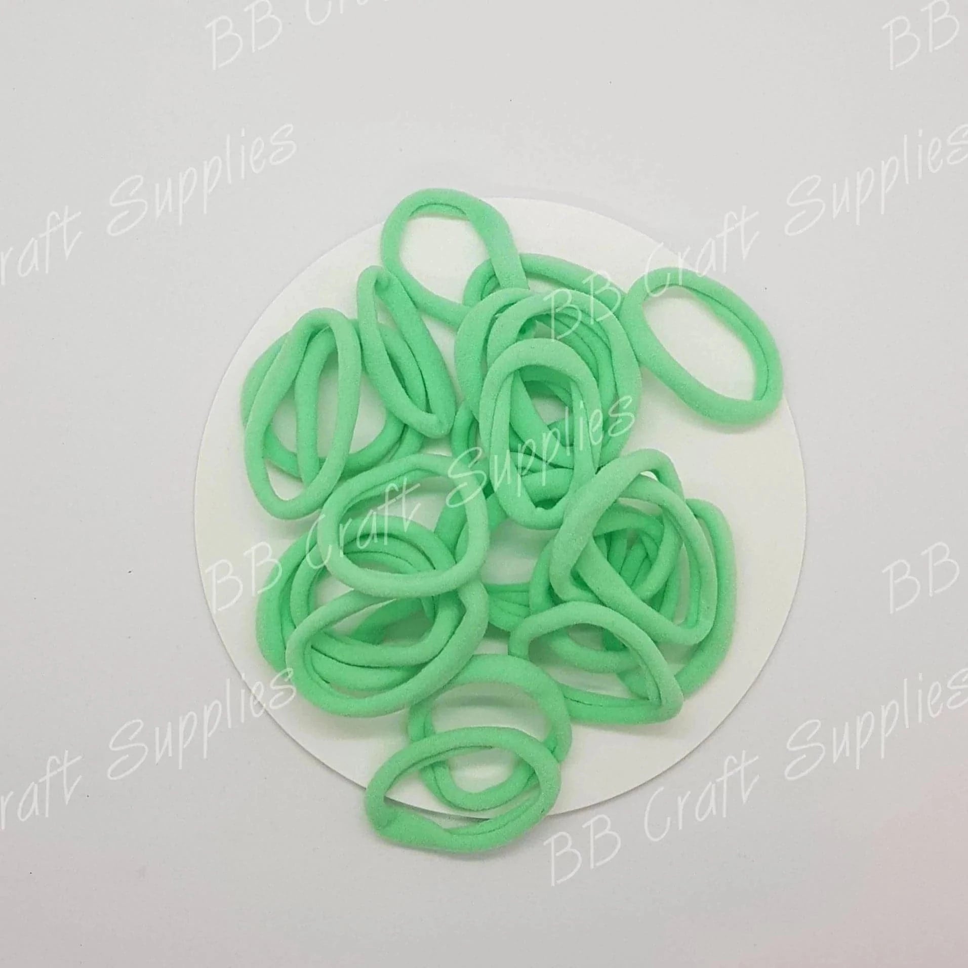 Nylon Hair Ties Pack of 5 - accesories, Accessories, black, blue, bow, Hair, Hait tie, Headband, nylon, orange, pink, purple, Strap, white, yellow - Bare Butler Faux Leather Supplies 