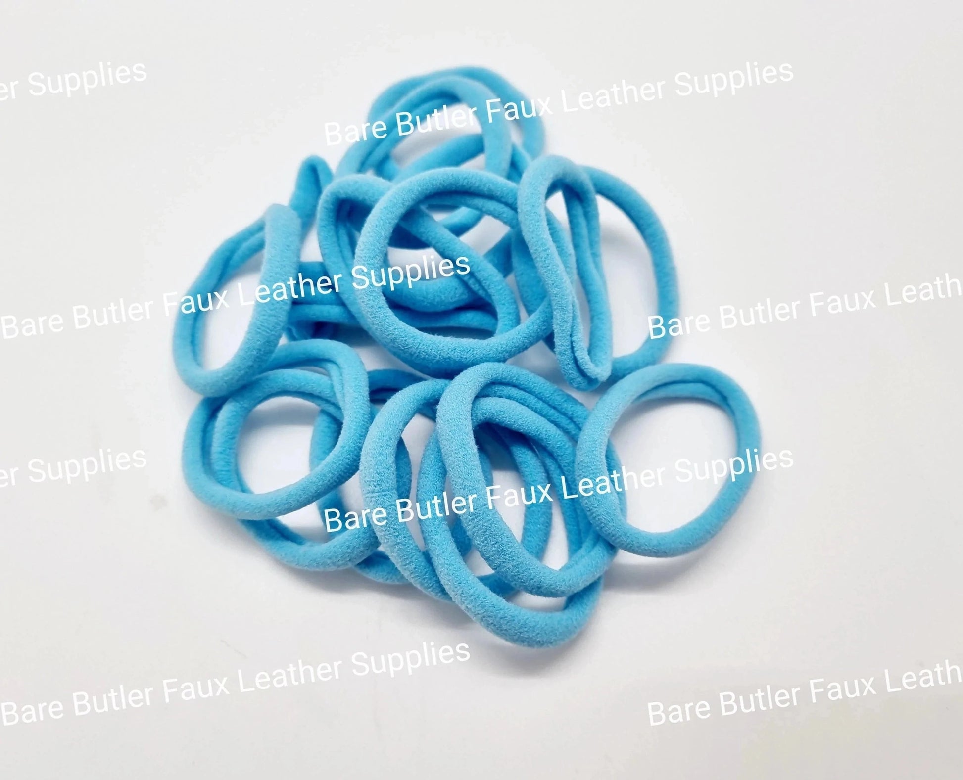 Nylon Hair Ties Pack of 5 - Bright's - accesories, Accessories, black, blue, bow, Hair, Hait tie, Headband, nylon, orange, pink, purple, Strap, white, yellow - Bare Butler Faux Leather Supplies 