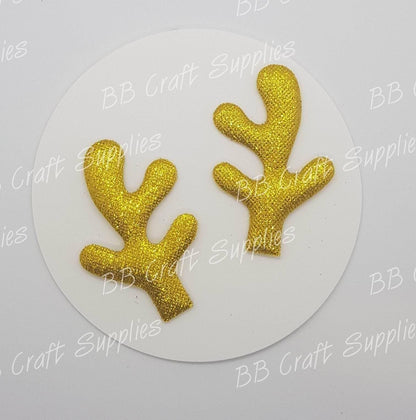 Padded Antlers - Price Drop - Antlers, christmas, Embelishment - Bare Butler Faux Leather Supplies 