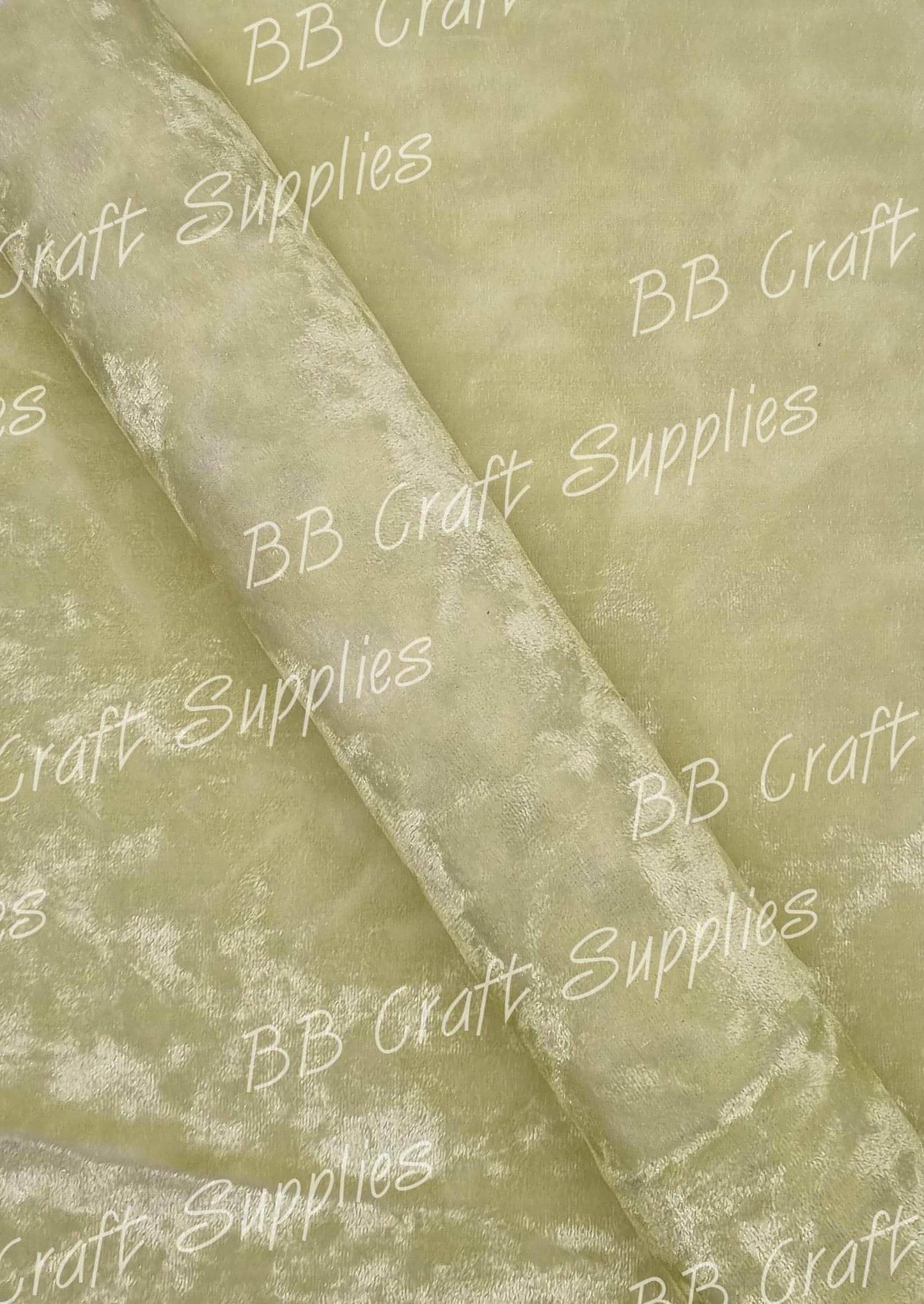 Soft Crushed Velvet Fabric - Yellow - crushed, soft, velvet, yellow - Bare Butler Faux Leather Supplies 