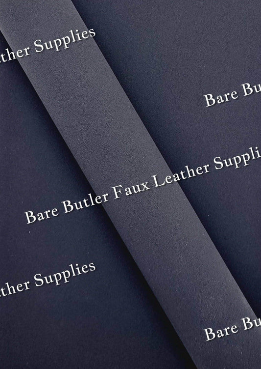 Suede - Black - Faux, Faux Leather, Suede - Bare Butler Faux Leather Supplies 